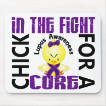 Chick In The Fight Lupus mousepads by awarenesschicks Chick In The Fight Lupus mousepads