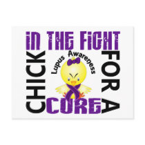 Chick In The Fight Lupus postcards