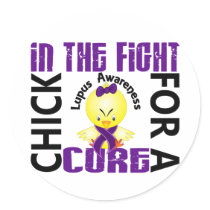 Chick In The Fight Lupus stickers