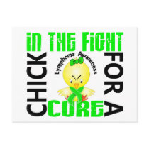 Chick In The Fight Lymphoma postcards