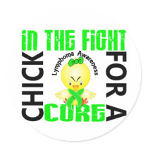 Chick In The Fight Lymphoma stickers