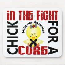 Chick In The Fight Melanoma mousepads by awarenesschicks Chick In The Fight Melanoma mousepads