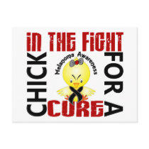 Chick In The Fight Melanoma postcards