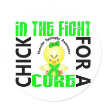 Chick In The Fight Muscular Dystrophy stickers