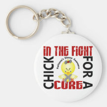 Chick In The Fight Parkinson's Disease Key Chains