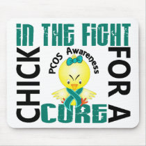 Chick In The Fight PCOS mousepads by awarenesschicks Chick In The Fight PCOS mousepads
