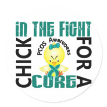 Chick In The Fight PCOS stickers