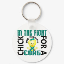 Chick In The Fight PKD keychains by awarenesschicks Chick In The Fight PKD keychains
