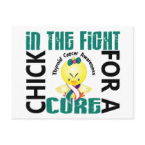 Chick In The Fight Thyroid Cancer postcards