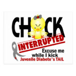 Chick Interrupted 2 Juvenile Diabetes Postcards