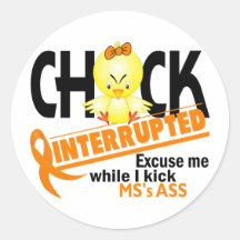 Chick Interrupted 2 MS Sticker