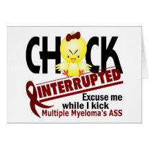 Chick Interrupted 2 Multiple Myeloma Greeting Cards