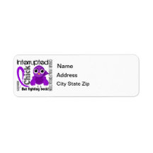 Chick Interrupted 3 Chiari Malformation Custom Return Address Label