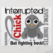 Chick Interrupted 3 Juvenile Diabetes Flyers