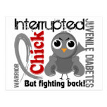 Chick Interrupted 3 Juvenile Diabetes Postcards