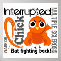 Chick Interrupted 3 Multiple Sclerosis MS Posters