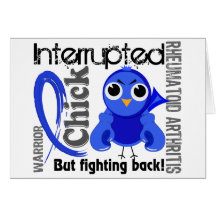 Chick Interrupted 3 Rheumatoid Arthritis RA Greeting Cards