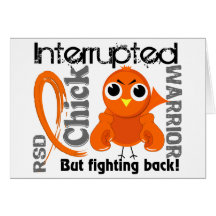 Chick Interrupted 3 RSD Reflex Sympathetic Dystrop Greeting Cards