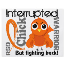 Chick Interrupted 3 RSD Reflex Sympathetic Dystrop Flyer Design