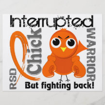 Chick Interrupted 3 RSD Reflex Sympathetic Dystrop Flyer Design