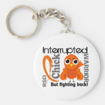Chick Interrupted 3 RSD Reflex Sympathetic Dystrop Key Chain
