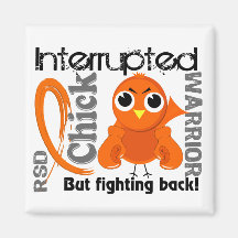 Chick Interrupted 3 RSD Reflex Sympathetic Dystrop Refrigerator Magnet