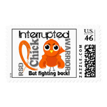 Chick Interrupted 3 RSD Reflex Sympathetic Dystrop Postage Stamps