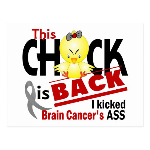 Chick Is Back Brain Cancer Postcards