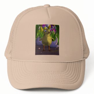 Chick is Born Among Tulips hat