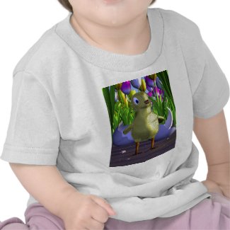 Chick is Born Among Tulips shirt
