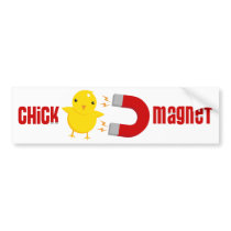 Chick Magnet! bumper stickers by VectorSmith Chick Magnet! bumper stickers