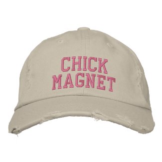 chick magnet embroideredhat