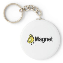Chick Magnet Keychain