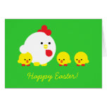 Chick 'n chicks Easter Card