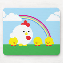 Chick ’n chicks mousepad