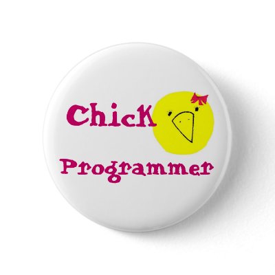 chick programmer button by Chickprogrammer