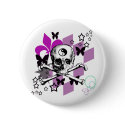 Chick Skull buttons by CrazyGear Chick Skull buttons