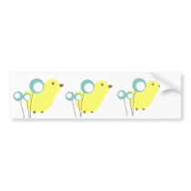 Chick Stickers (Three) bumper stickers