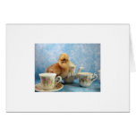 Chick tea party card