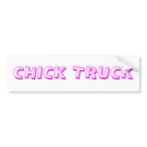 CHICK TRUCK bumper stickers