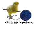 Chick who Crochets Girls T-shirt