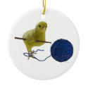Chick who crochets Ornament ornament