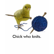 Chick who knits Ladies T-shirt by DesignsbyLisa Chick who knits Ladies T-shirt
