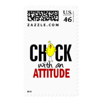 Chick With An Attitude postage
