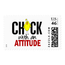 Chick With An Attitude postage
