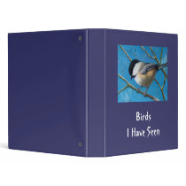 CHICKADEE: ART: BIRD ALBUM: BINDER by joyart CHICKADEE: ART: BIRD ALBUM: BINDER