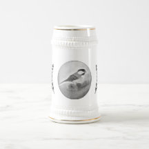 Chickadee Beer Stein Mug
