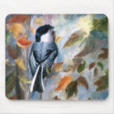 Chickadee In the Fall Mousepad
