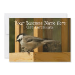 Chickadee is Suspicious; Gift Certificate Custom Invite