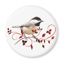 Chickadee Refrigerator Magnets